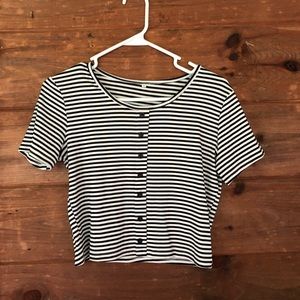 Striped Crop Top
